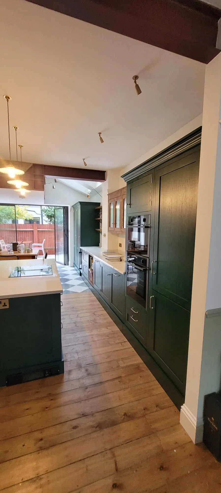 The Byron Range along a long kitchen